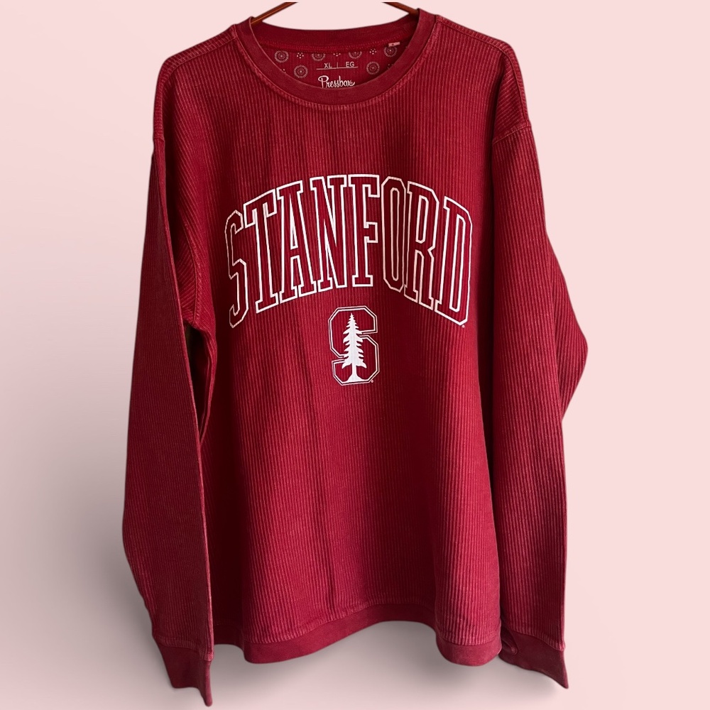 Pressbox Stanford Cardinal Thermal Long Sleeve Shirt Thumbhole Cuffs Women’s XL